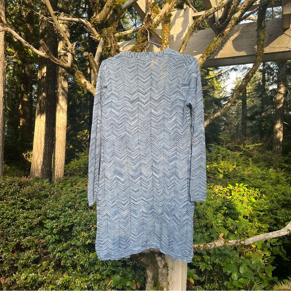 ❄️ Soft Chevron Knit Cardigan – Cozy Blue Layer ❄️ *cross-listed* - Picture 2 of 5